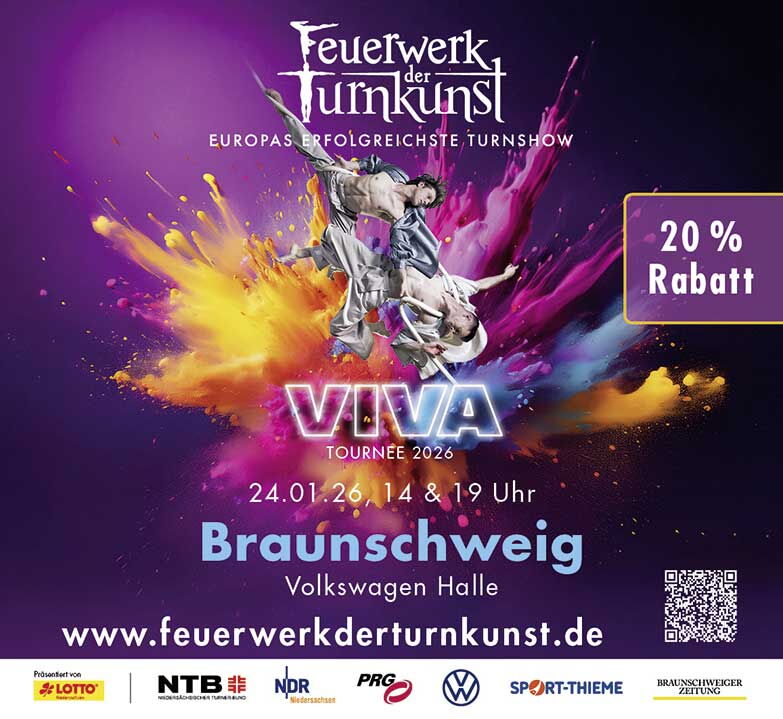 Feuerwerk der Turnkunst in der Volkswagen Halle Braunschweig